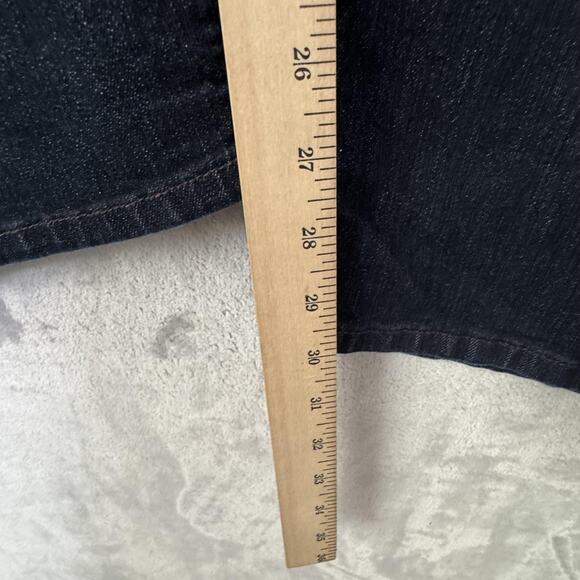 NYDJ Jeans Womens 22W Dark Wash Straight Plus Stretch Made in USA Denim Zip Fly - Picture 11 of 12